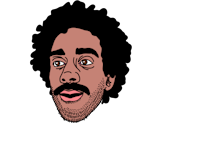 a cartoon of a man with a mustache and mustache